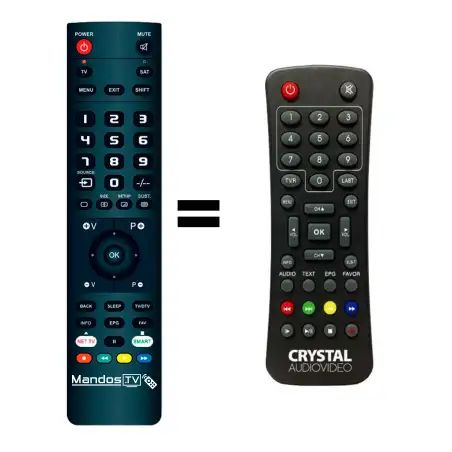 Mando a distancia original de CRYSTAL AUDIO TK1267