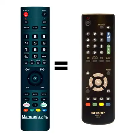 Mando a distancia original de Sharp LCDTV-010150