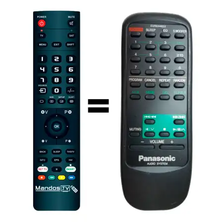 Mando a distancia PANASONIC EUR644853