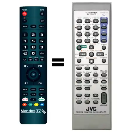 Mando a distancia JVC RX-5052S
