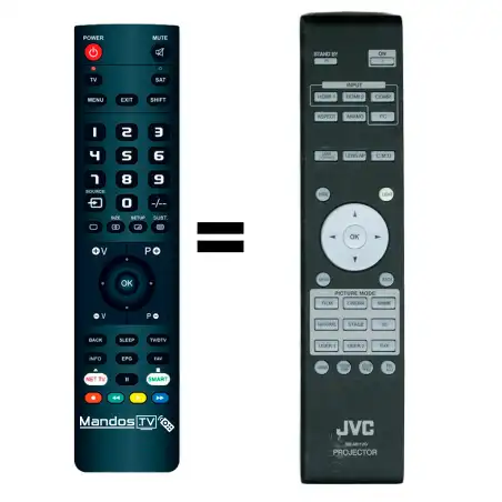 Mando a distancia JVC RM-MH12G