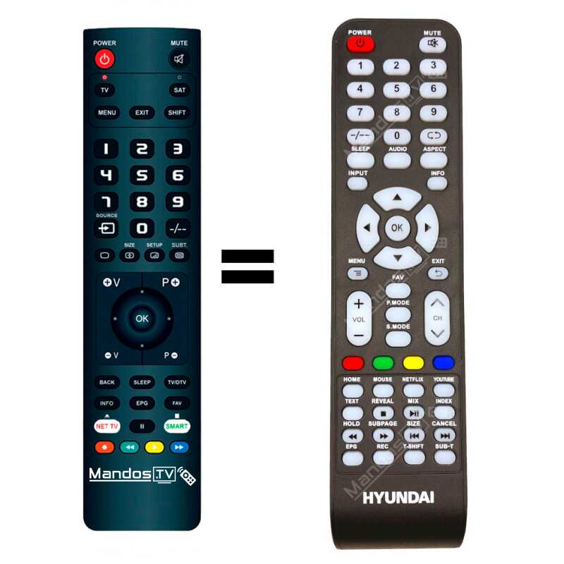 ᐅ Mando a distancia para TV HYUNDAI 【HY32H522ASW】