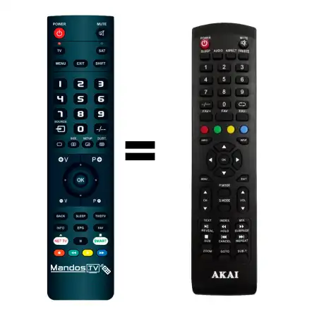 Mando a distancia original de AKAI AKTV2214T