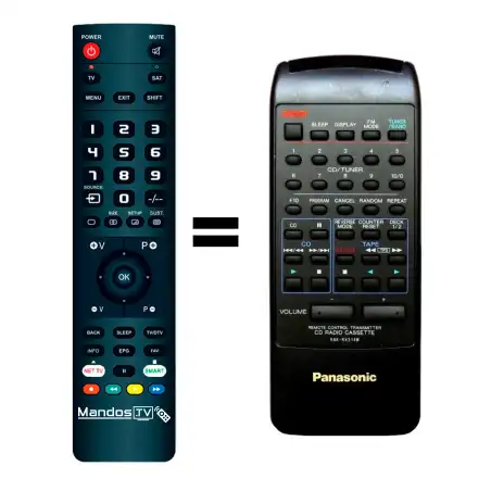 Mando a distancia original de PANASONIC RAK-RX314W