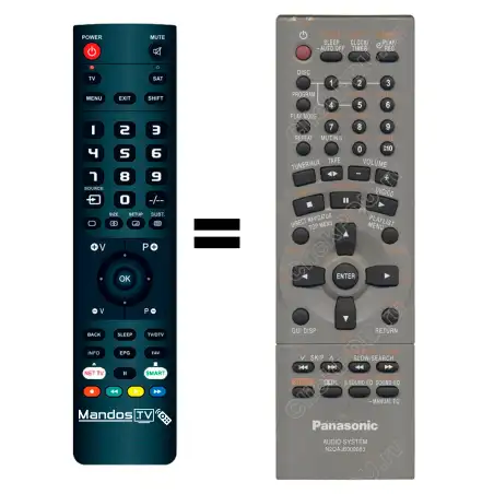 Mando a distancia original de Panasonic SA-VK80D