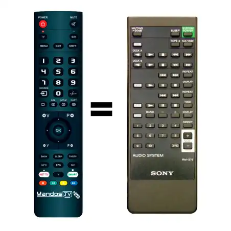 Mando a distancia original de SONY RM-S75