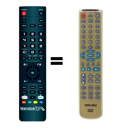 Mando a distancia original de Yamada DVD5600
