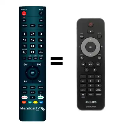 Mando a distancia PHILIPS DVP3580