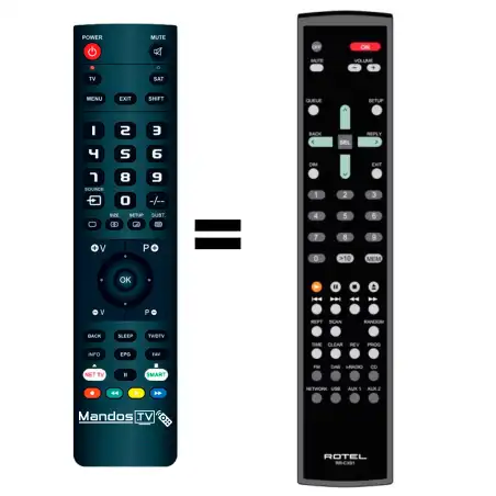 Mando a distancia original de Rotel RCX-1500