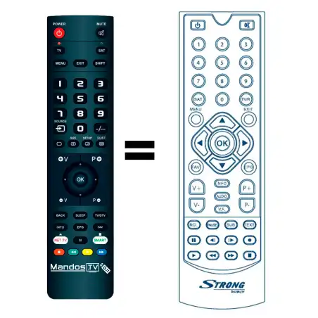 Mando a distancia original de Strong SRT7100