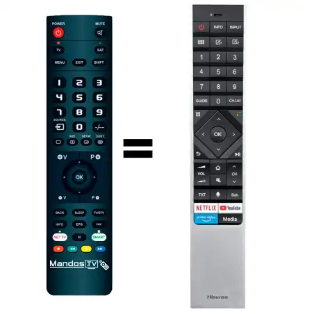 Mando a distancia original de Hisense 120L5F