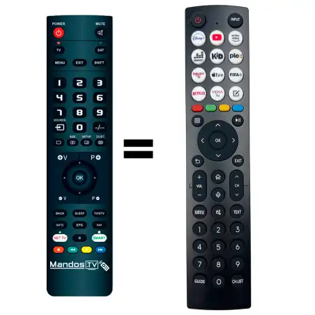 Mando a distancia original de Hisense ERF2J36H