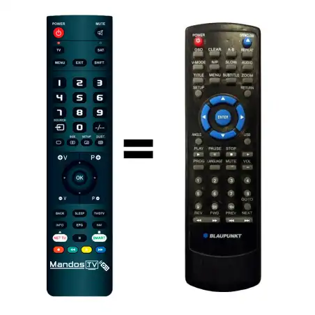 Mando a distancia BLAUPUNKT DVD4301