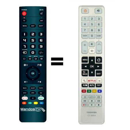 Mando a distancia Universal para televisor Toshiba, Control remoto para TV  CT90327, CT-90327, CT-90307