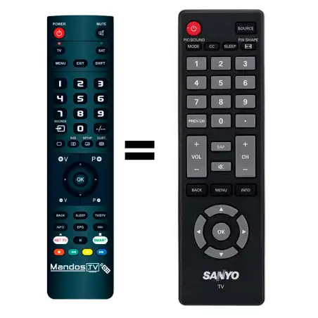 Mando a distancia original de SANYO FW55D25F