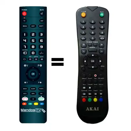 Mando a distancia original de AKAI AKTV197LED